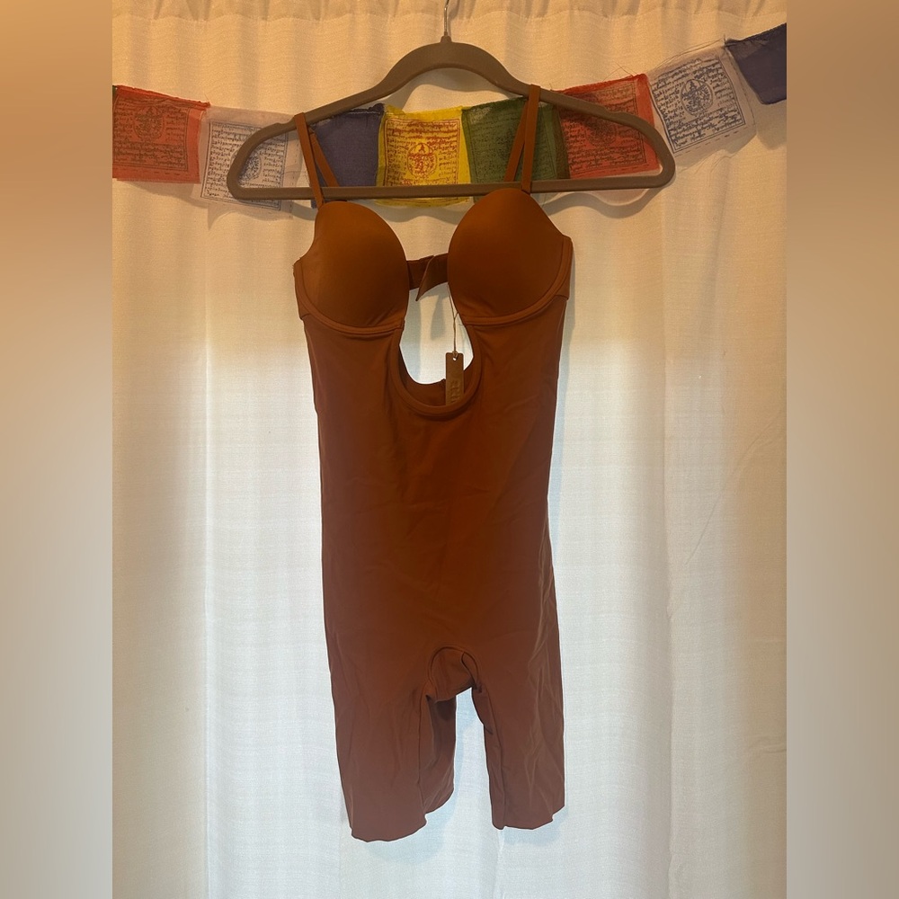 Skims Brown Shapewear Bodysuit